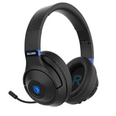 Sades Whisper Wireless-Bl Headset (Sa-205) - Black